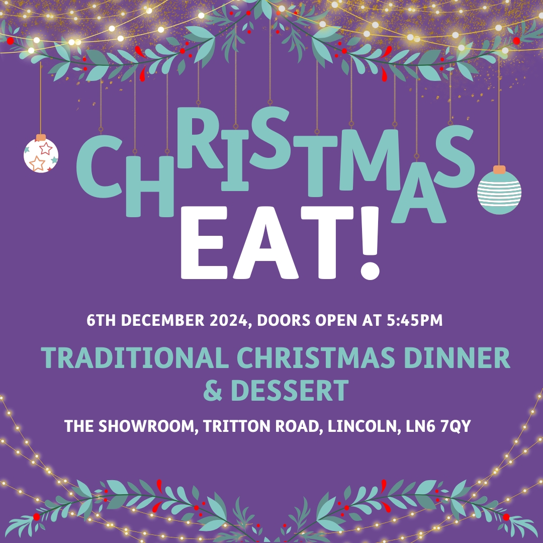 YMCALincs's tweet photo. 🔔REMINDER!🔔

This Friday 6th December is our Christmas Community Meal! Come and enjoy an evening of sharing a traditional Christmas meal with people in your local community.

We hope to see you there!

🕰️Friday 6th December, 6pm
📍The Showroom, Tritton Road, LN6 7QY https://t.co/42MJ5VcVQx