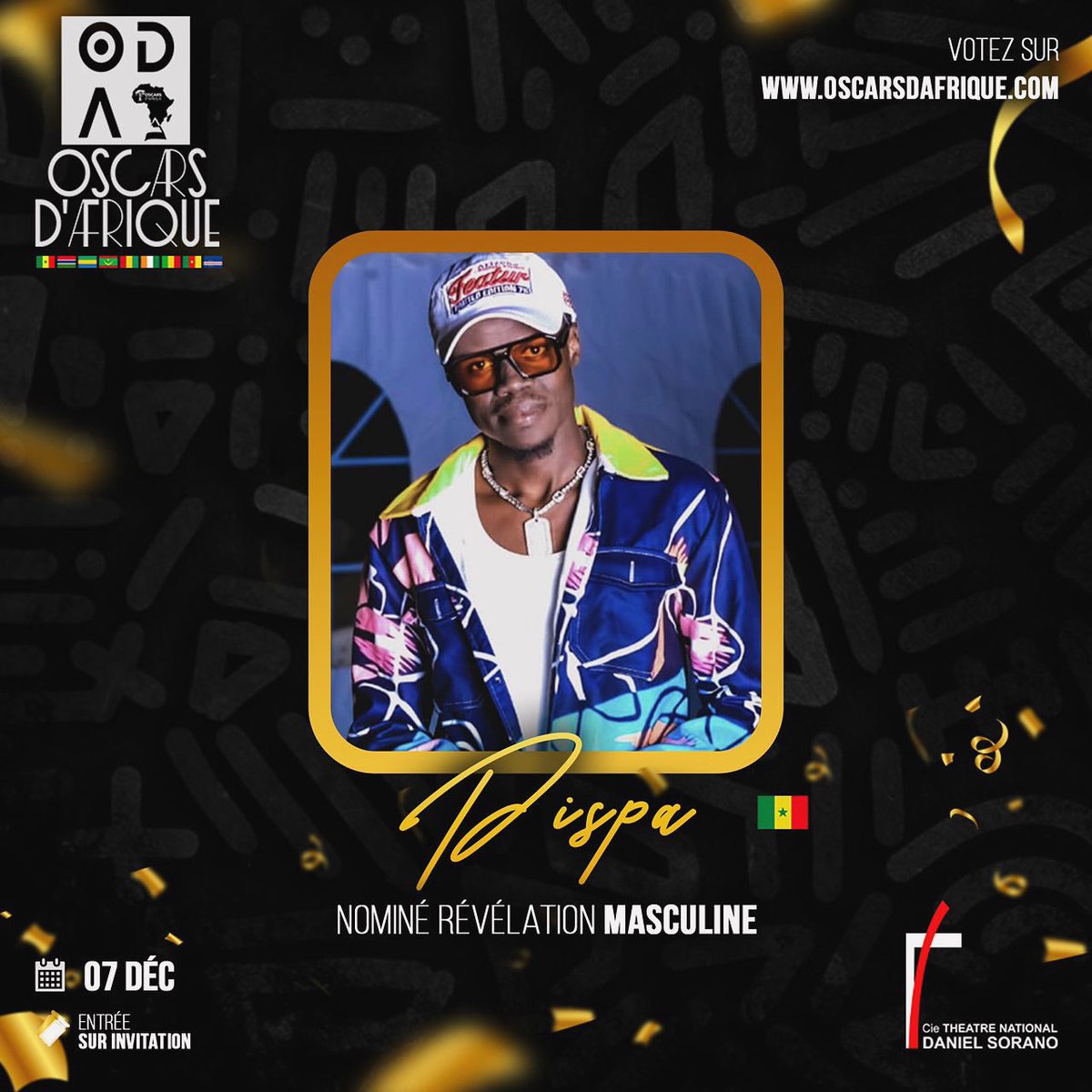 Helloo guys!!! Nous sommes aux Oscars d’Afrique. 
Pour voter, voici le lien : dev.sofatechnologie.com/oscars/