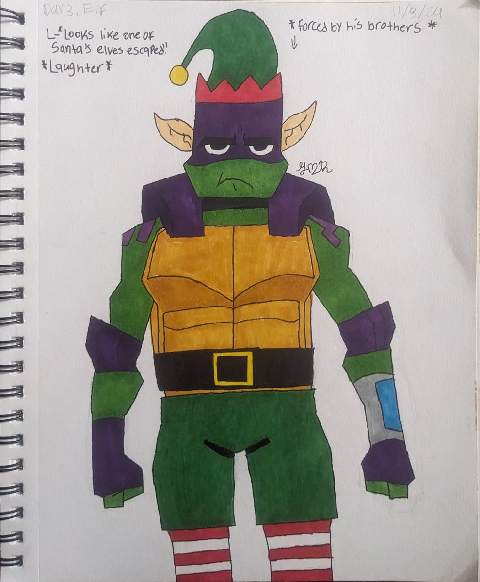 Greasynetts's tweet photo. Late day 3: Elf 
@sariphantom
#rottmnt #saverottmnt #supportrottmnt #bringbackrise #unpauserottmnt #rottmntdonnie #rottmntfantart #rottmntdonniefanart #rottmntsplinter #rottmntsplinterfanart #riseoftheteenagemutantninjaturtles #risecemberartchallenge #risecember2024 #fypシ https://t.co/7ZMn97WIT6