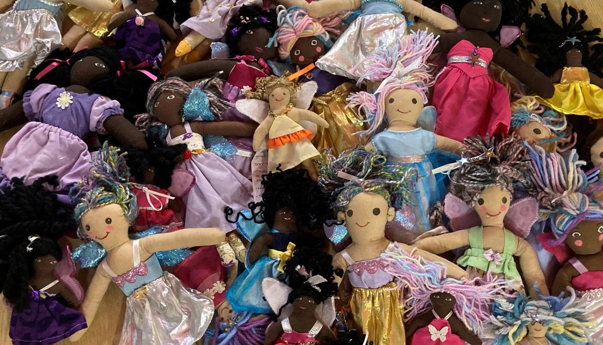 Look at these amazing dolls which an artist friend of one of our teachers has donated to our hospital school rooms - so lovely for children to be able to see themselves represented and celebrated. Thank you, Jude!