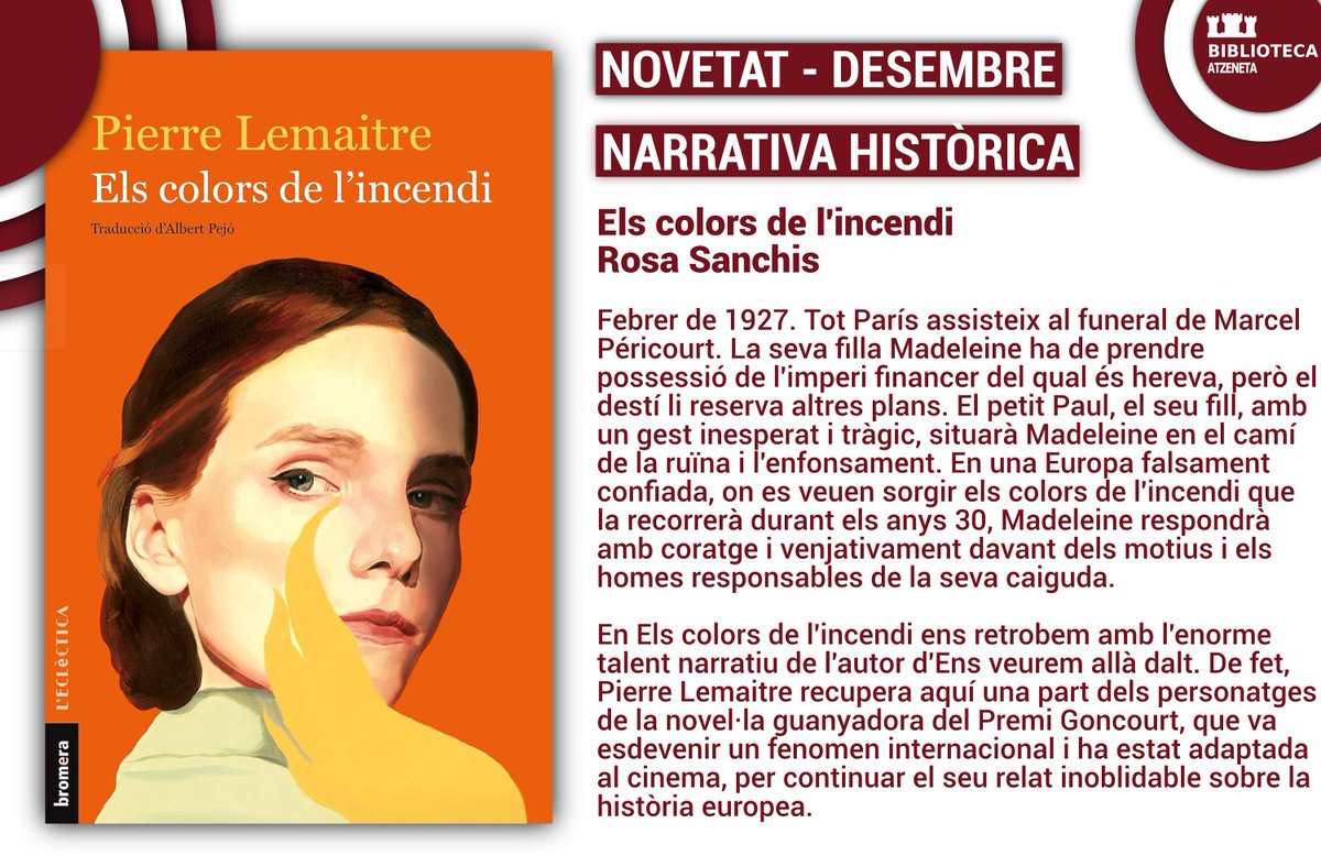 BMAtzeneta's tweet photo. Nova novetat de desembre

#novetatsbiblioatz https://t.co/vDfLDbtWmZ