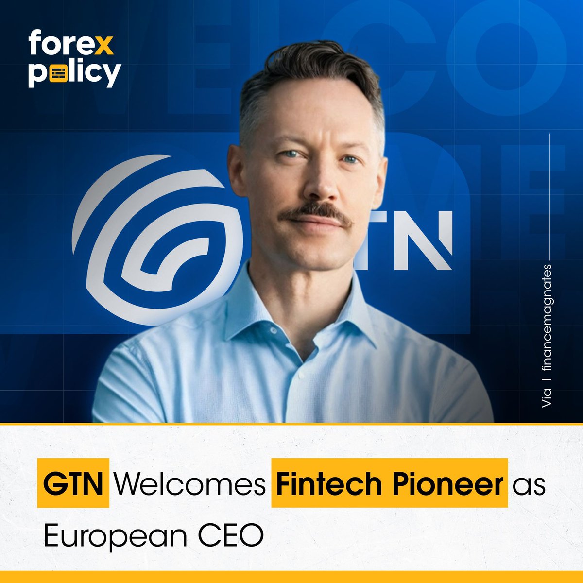 forexpolicy's tweet image. #GTN has appointed Christopher Gregory as CEO for Europe. With 20+ years in fintech, SaaS, and brokerage, he’ll lead the company's European expansion. His leadership will enhance support for B2B &amp;amp; B2B2C clients, aligning with GTN’s global growth strategy. #Fintech #GlobalExp