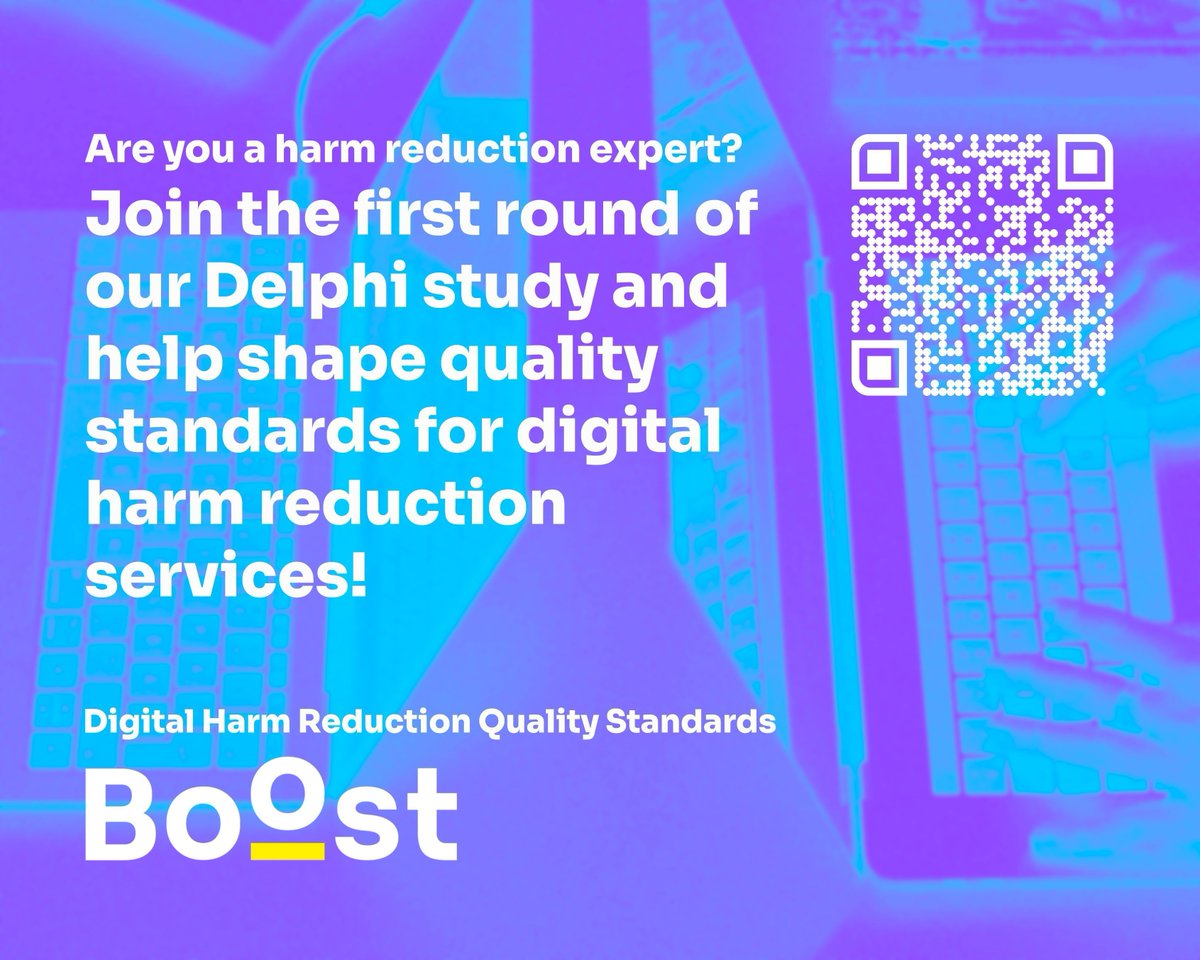 🌐 The #EU4HBOOST project is creating guidelines to ensure digital harm reduction services are effective, scalable &amp; inclusive. By participating in the Delphi study, you can help develop tools to improve services.
🖱️ Share your insights by 16 December: buff.ly/4hUZXSi