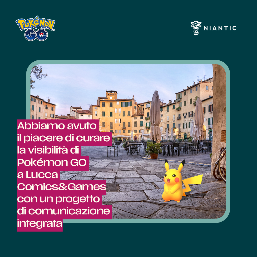 BPRESS_IT's tweet photo. 🎮✨ Comunicazione integrata per supportare Niantic e Pokémon GO a Lucca Comics&Games 2024! ✨🎮
🔹 Calendario editoriale IG, TikTok e FB
🔹 Campagna creativa e media buying
🔹 Influencer marketing e Ufficio Stampa
🎯 Risultato? Visibilità amplificata e forte engagement!
#BPRESS https://t.co/cicgaxIqLd