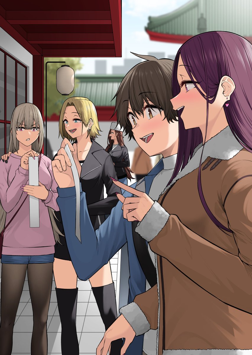 ギャルズと一緒に仲良く初詣☺️🎍 