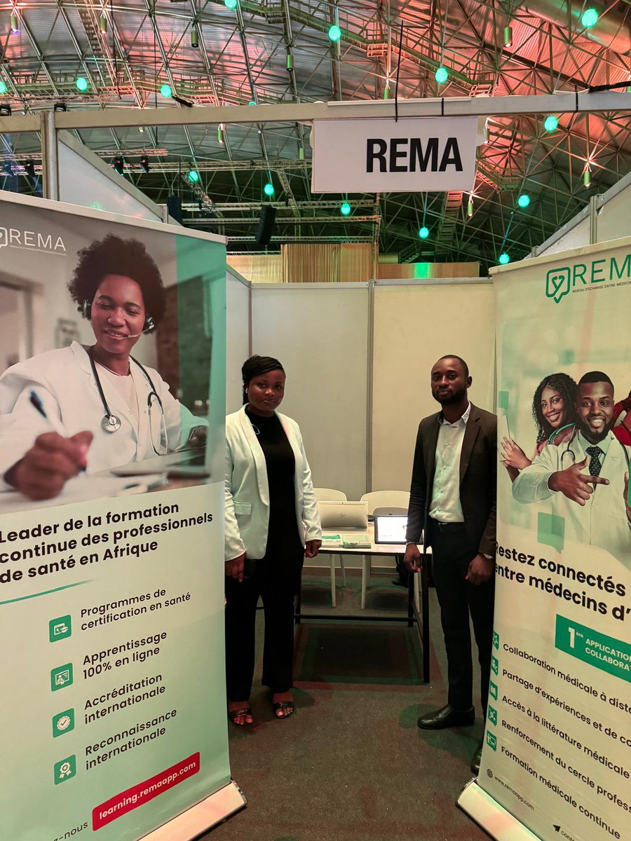 rema_app's tweet photo. Dans le but de renforcer nos liens de proximité avec notre communauté médicale, #REMA est partenaire et exposant dans le cadre du 7e congrès panafricain de gynécologie obstétrique organisé conjointement par la Société de Gynécologie Obstétrique de Côte d’Ivoire (#SOGOCI) et la Société Africaine de Gynécologie Obstétrique (SAGO).

Notre équipe actuellement présente aux Parcs des expositions à Abidjan 🇨🇮, est prête à vous accueillir sur notre stand, pour vous faire (re)découvrir nos plateformes.  

Augustin et Yasmine, vous réservent de belles surprises sur place. 🥳🎉

#sante #medecine #REMA #SOGOCI #SAGO #congrespanafricain #gynécologie #obstétrique #collaboration #Abidjan2024 #Réseautage #technologiemédicale #outilsdigitaux #médecinsconnectés #experiencerema #rencontresprofessionnelles #innovationmédicale #Afrique