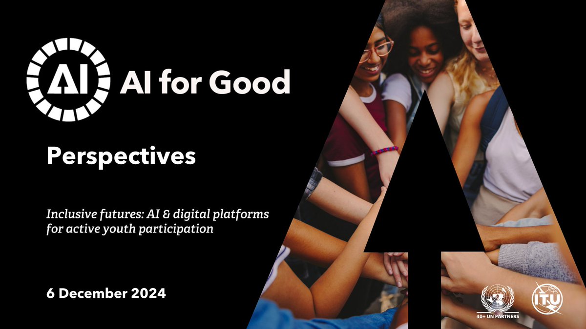 AI for Good 🇺🇳 #AIforGood (@aiforgood) on Twitter photo Don't miss this #AIforGood Perspectives in partnership with <a href="/FondationBotnar/">Fondation Botnar</a>!
Experts from <a href="/AIPFoundation/">AIP Foundation</a> @safetipinapp & Fondation Botnar will explore how digital platforms and #AI can amplify #youth voices and drive social impact.
🌐 loom.ly/CjIGHIQ Don't miss this #AIforGood Perspectives in partnership with <a href="/FondationBotnar/">Fondation Botnar</a>!
Experts from <a href="/AIPFoundation/">AIP Foundation</a> @safetipinapp & Fondation Botnar will explore how digital platforms and #AI can amplify #youth voices and drive social impact.
🌐 loom.ly/CjIGHIQ