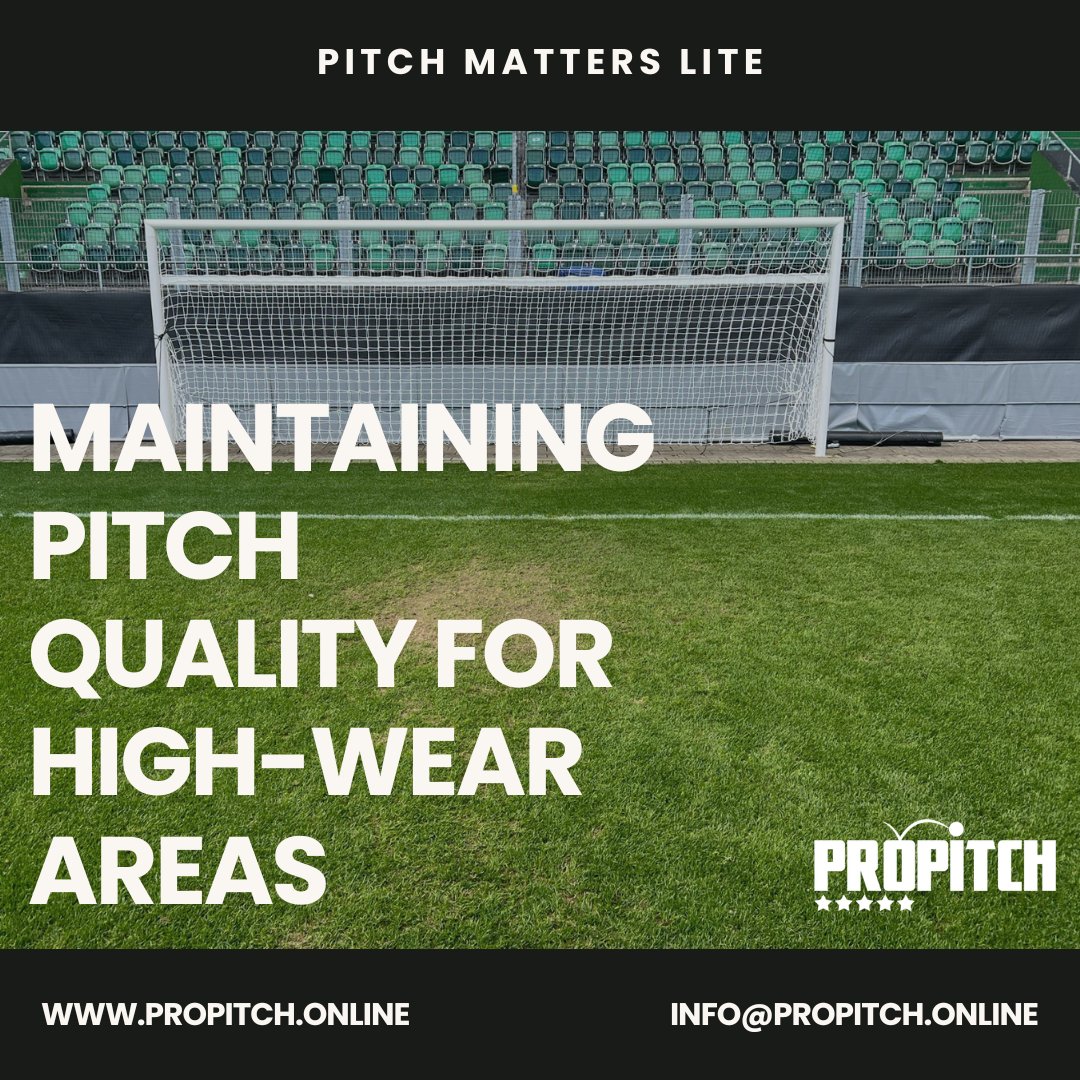 ProPitch_'s tweet photo. The next Pitch Matters is out ☑️
In this edition we focus on the best practices for Maintaining Pitch Quality for High-Wear Areas.
Click the link below to read the full article
https://t.co/gxqpCvdDVt
#ProPitch #pitchmatters #pitchquality #highwear #football #maintenance https://t.co/xt5V9Yusie