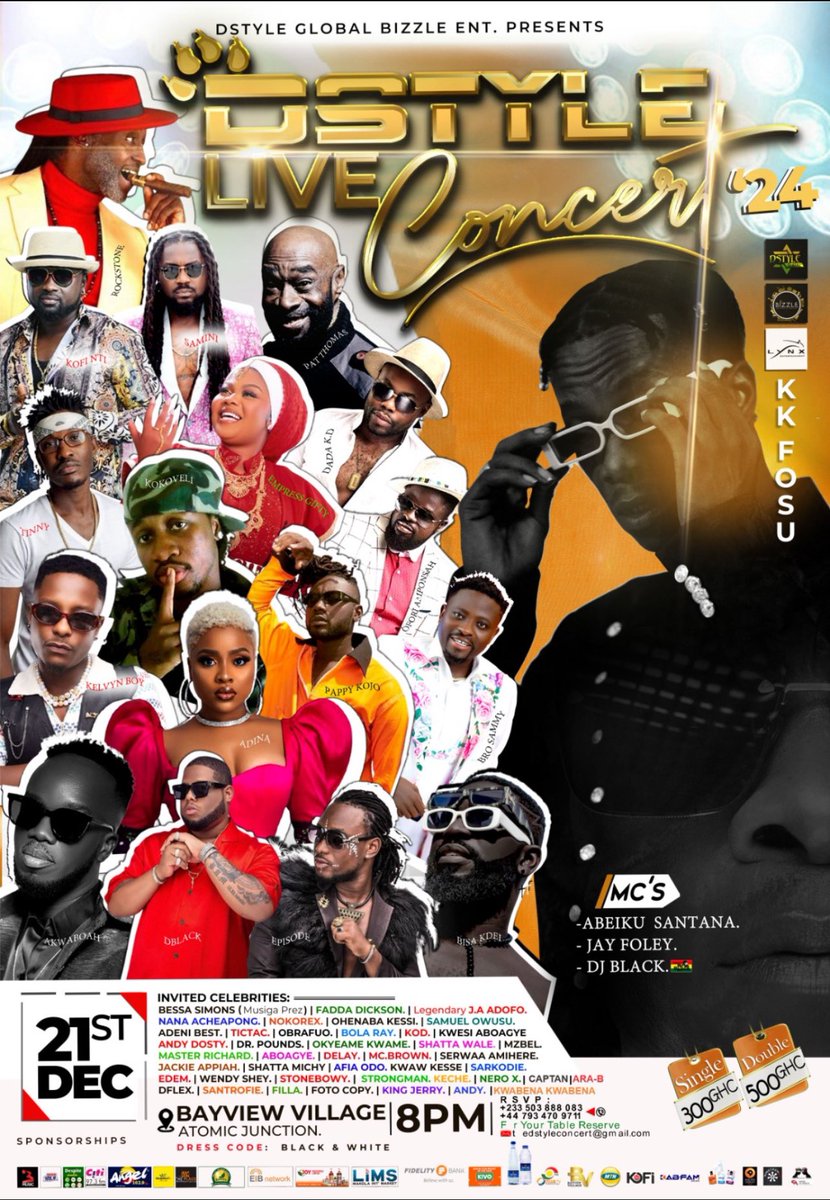 It's about to go down! 💃 
On 21st of Decenber, history will repeat it self, I need your support to make this unforgettable Music history...#WEDONTSTOP #KK@LiVE <a href="/Hitz1039FM/">Hitz 103.9 FM</a> <a href="/andydosty/">Mr Dosty</a> <a href="/PAPPYKOJO/">PAPPY KOJO</a> <a href="/Adomonline/">Adomonline</a> <a href="/JoyNewsOnTV/">JoyNews</a> <a href="/djblack/">DJ Black</a> <a href="/ReggieRockstone/">Reggie Rockstone (THE HIPLIFE TRAORE)</a> <a href="/DBLACKGH/">D-Black</a> @BardManTinny