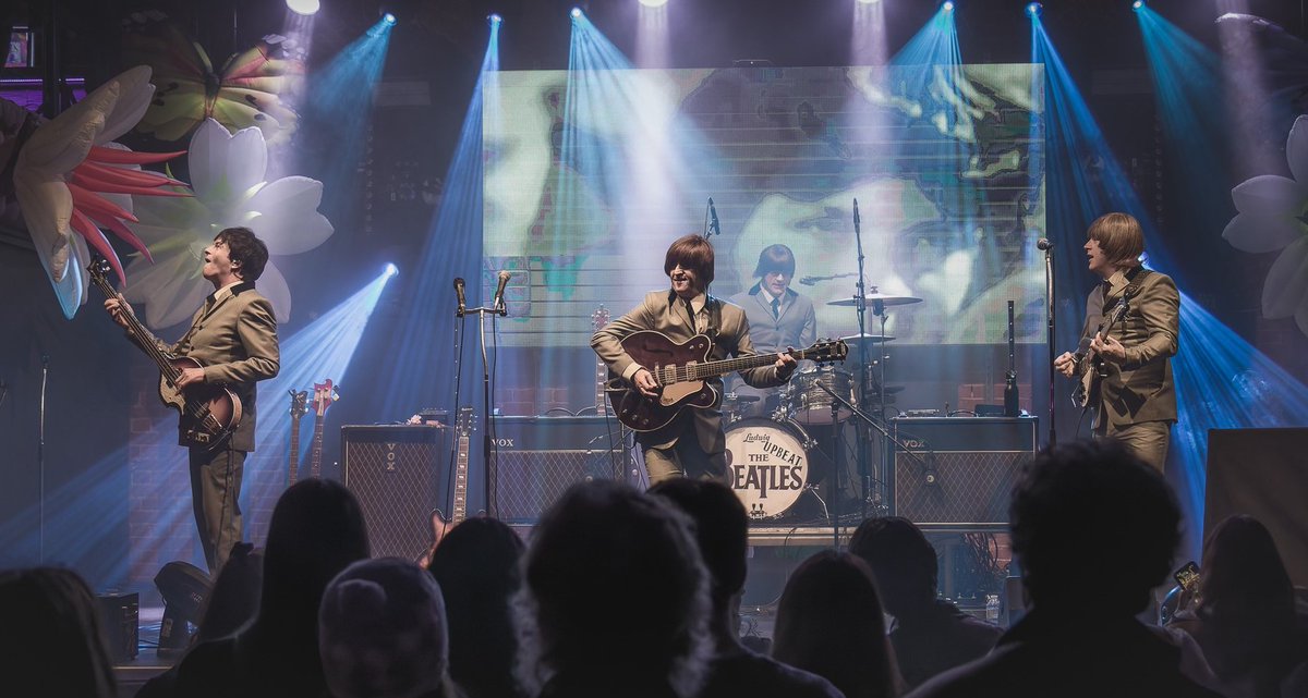 TONIGHT! Relive those 'fab' days as <a href="/UpbeatBeatles/">The Upbeat Beatles</a> - the UK's finest tribute to The Beatles - return to #Dudley Town Hall. Doors 6.30pm. 🎶

🎟️ boroughhalls.co.uk/the-upbeat-bea…