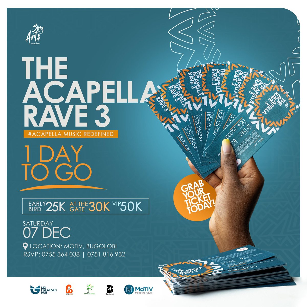singart40269's tweet photo. It's only 1 day to go which is Friday and we enter #TheAcapellaRave3 holiday 🥳
The only question is have you received your ticket yet ☺️ tusimbule https://t.co/px7LnPUPme