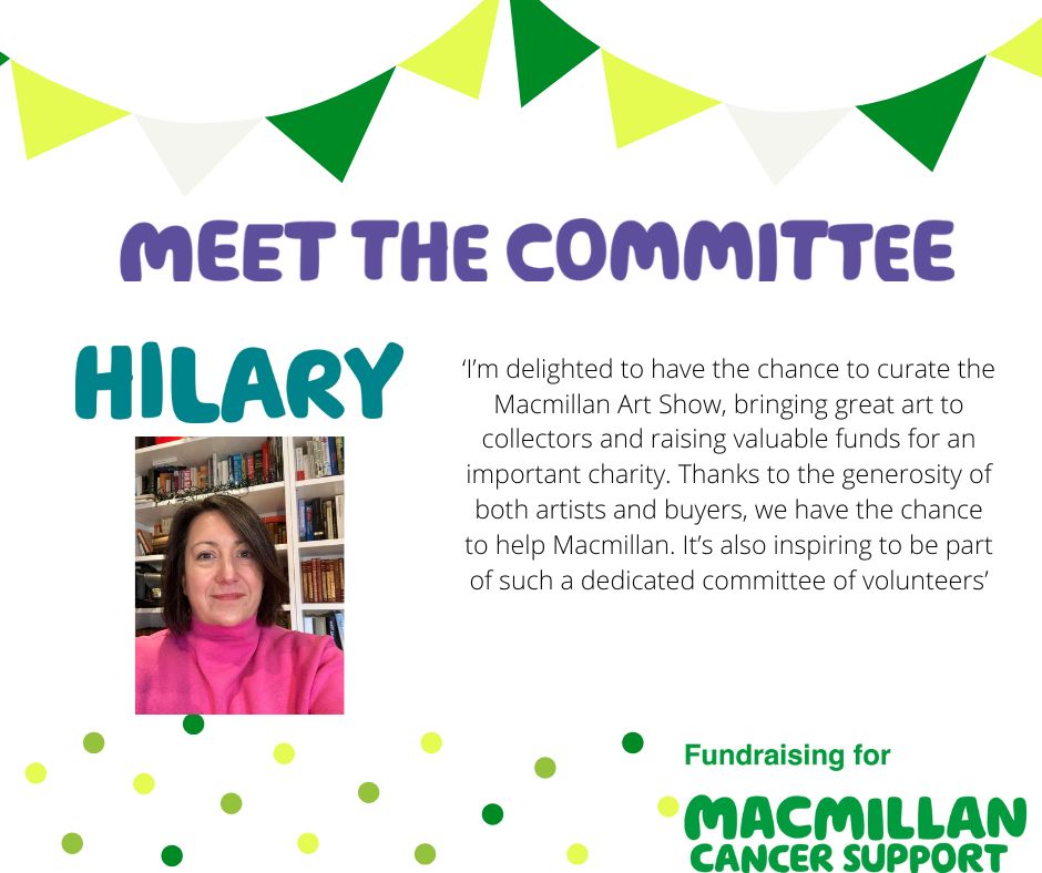 MacArtShow's tweet photo. With 4 days left of the online show we thought it was a great opportunity to introduce you to our amazing volunteer committee and let you meet the friendly faces behind all the hard work!

First up we have Hilary from the Curation Team!

#curation #curator #volunteer #committee https://t.co/6QmkgA45kl