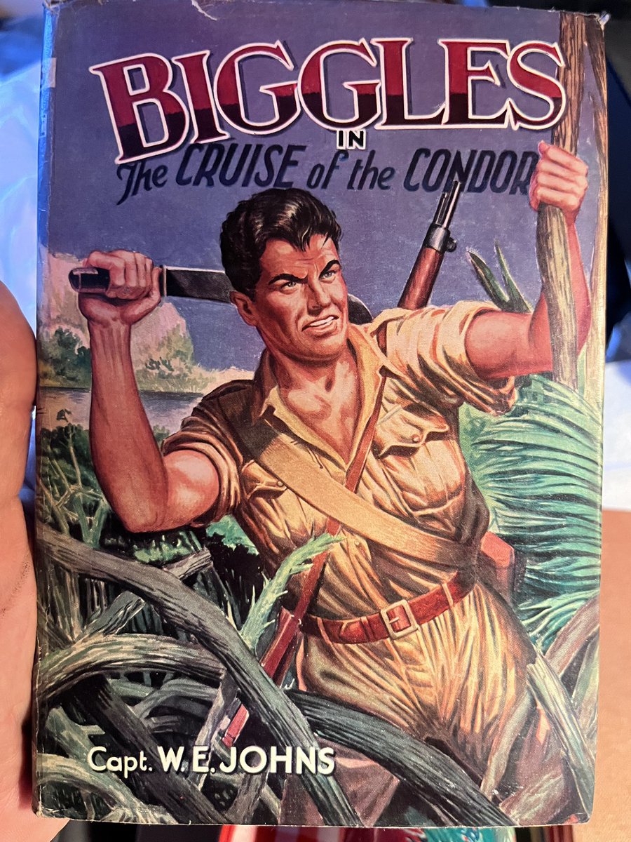aquestingvole's tweet photo. Published in 1932 “Biggles and the Cruise of the Condor” is a rollicking adventure story set in South America. 

It’s the second book in the series and is a bit rough around the edges in terms of plot. There are/

#books #reading #biggles #history 
#adventure #Biggleseveryday https://t.co/XVaHLrgpyV