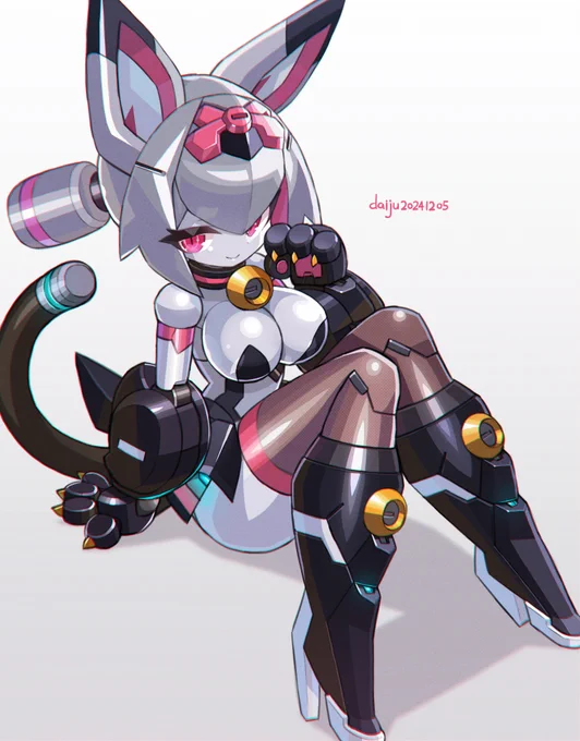 猫型忍者ロボ娘「ニャッツェ」#ロボ娘 #メカ娘 #robotgirl 