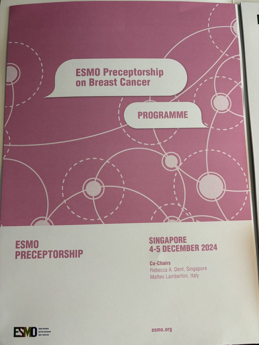 matteolambe's tweet photo. Finals pics from #ESMOpreceptorship on #BreastCancer in 🇸🇬…thank you so much @myESMO, its super staff, our great chair @RebeccaDSing, all faculty and participants for making these 2 days so engaging!!!
@OncoAlert @Icro_Meattini @kevinpunie @BelindaKiely @UniGenova @SanMartino_Ge https://t.co/BLA0qsLNXl