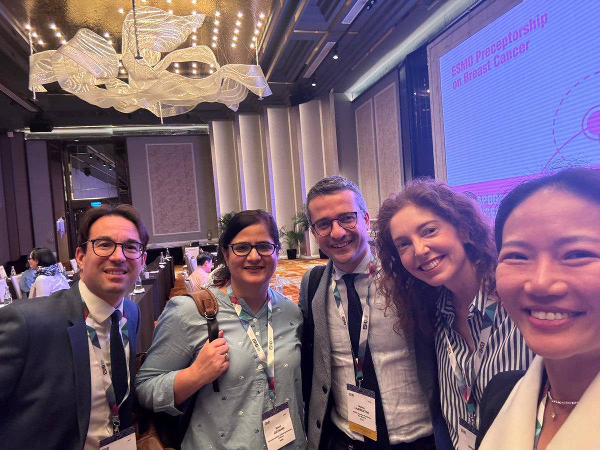 Matteo Lambertini, MD PhD (@matteolambe) on Twitter photo Finals pics from #ESMOpreceptorship on #BreastCancer in 🇸🇬…thank you so much <a href="/myESMO/">ESMO - Eur. Oncology</a>, its super staff, our great chair <a href="/RebeccaDSing/">Rebecca Dent</a>, all faculty and participants for making these 2 days so engaging!!!
<a href="/OncoAlert/">OncoAlert</a> <a href="/Icro_Meattini/">Icro Meattini</a> <a href="/kevinpunie/">Kevin Punie</a> <a href="/BelindaKiely/">Belinda Kiely</a> <a href="/UniGenova/">Università di Genova</a> <a href="/SanMartino_Ge/">Ospedale San Martino Genova</a> Finals pics from #ESMOpreceptorship on #BreastCancer in 🇸🇬…thank you so much <a href="/myESMO/">ESMO - Eur. Oncology</a>, its super staff, our great chair <a href="/RebeccaDSing/">Rebecca Dent</a>, all faculty and participants for making these 2 days so engaging!!!
<a href="/OncoAlert/">OncoAlert</a> <a href="/Icro_Meattini/">Icro Meattini</a> <a href="/kevinpunie/">Kevin Punie</a> <a href="/BelindaKiely/">Belinda Kiely</a> <a href="/UniGenova/">Università di Genova</a> <a href="/SanMartino_Ge/">Ospedale San Martino Genova</a>