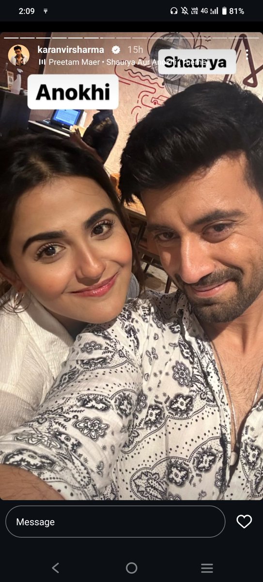 ShaziaB35788630's tweet photo. After so long 😭❤️💖

#ShauryaAurAnokhiKiKahani #KaranvirSharma #DebattamaSaha #ShaKhi #DeVir #DeVirVibesOnly https://t.co/0icFv8w4Fg
