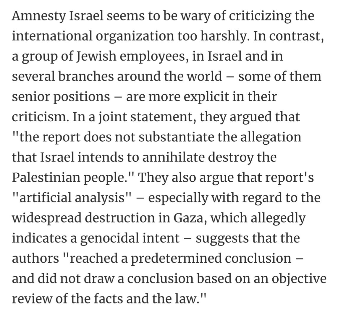 The most shocking thing about the statement by Jewish employees of Amnesty International—who reject the organization’s libelous report about Israel and say the process was distorted to smear the Jewish state—is that there still are Jewish employees of Amnesty International.