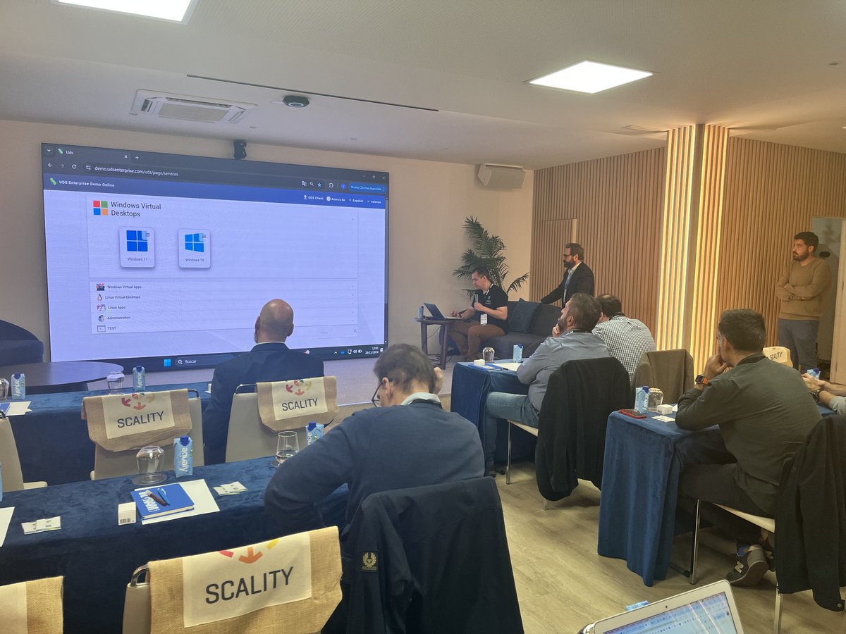 UDSenterprise's tweet image. 💡Final stop of the #IngramMicro #InnovationTour in Málaga!

📍Amazing to share insights on #SmartDigitalWorkplace with @HPE_Espana, @scality  &amp;amp; @IngramMicroES 

💻We showed how #UDSEnterprise+#HPEGreenLake+#Scality = the ultimate combo for secure and flexible #DigitalWorkplace!