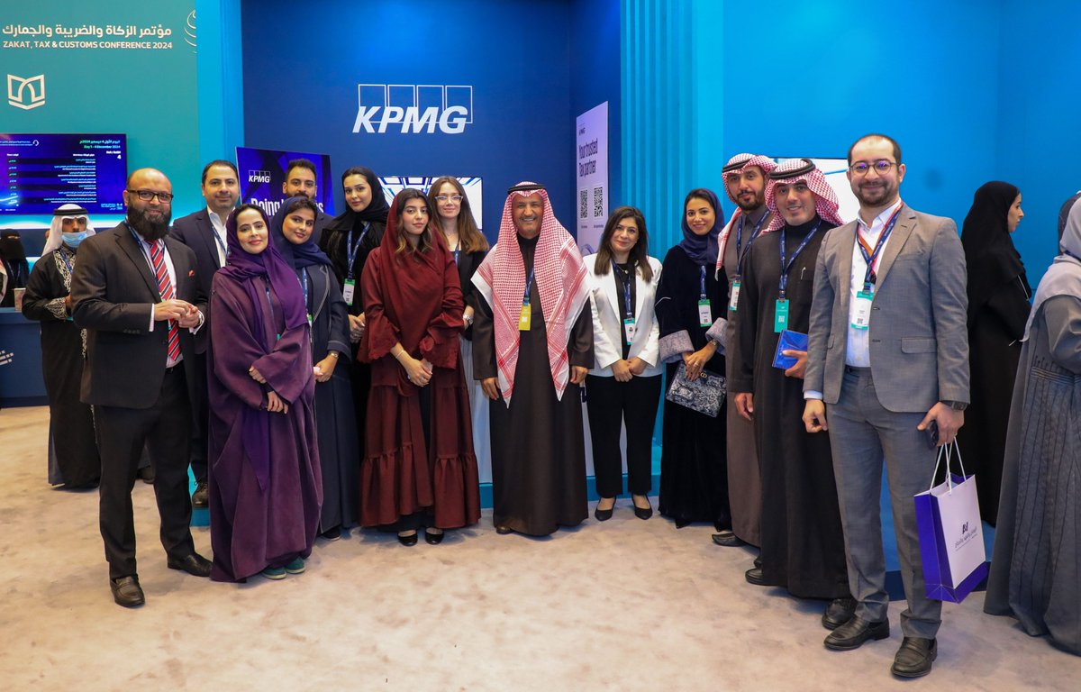KPMGMiddleEast's tweet photo. تجربة مثرية بحضور الرئيس التنفيذي د. عبدالله الفوزان وفريق خدمات الزكاة والضريبة في مؤتمر الزكاة والضريبة والجمارك، حيث ركز المؤتمر على استراتيجيات الا��تدامة الاقتصادية، وحلول التكنولوجيا في مجالات الضرائب والزكاة والجمارك، شكراً لكل من زار جناحنا، ونشكر الهيئة على الدعوة. ونتطلع إلى رؤيتكم في فعاليات قادمة.

Reflecting on an enriching experience at the Tax, Zakat and Customs Conference, hosted by @Zatca_sa, a discussion for platform for all matters tax, zakat and customs in the context of economic sustainability and asset protection. We thank everyone who visited our booth to meet our team of tax professionals and extend our gratitude to ZATCA for their kind invitation. We look forward to seeing you at upcoming events.