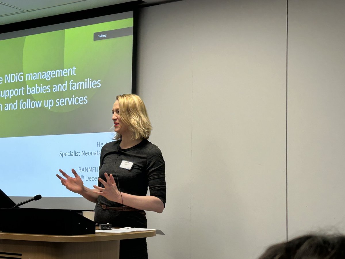Hester Blair <a href="/BDA_NDiG/">BDA Neonatal Dietitians Interest Group</a> starting us off. #NeonatalAHPs leading the way. <a href="/BANNFUofficial/">British Assoc. for Neonatal Neurodevelopmental F/U</a> <a href="/BAPM_Official/">BAPM</a>