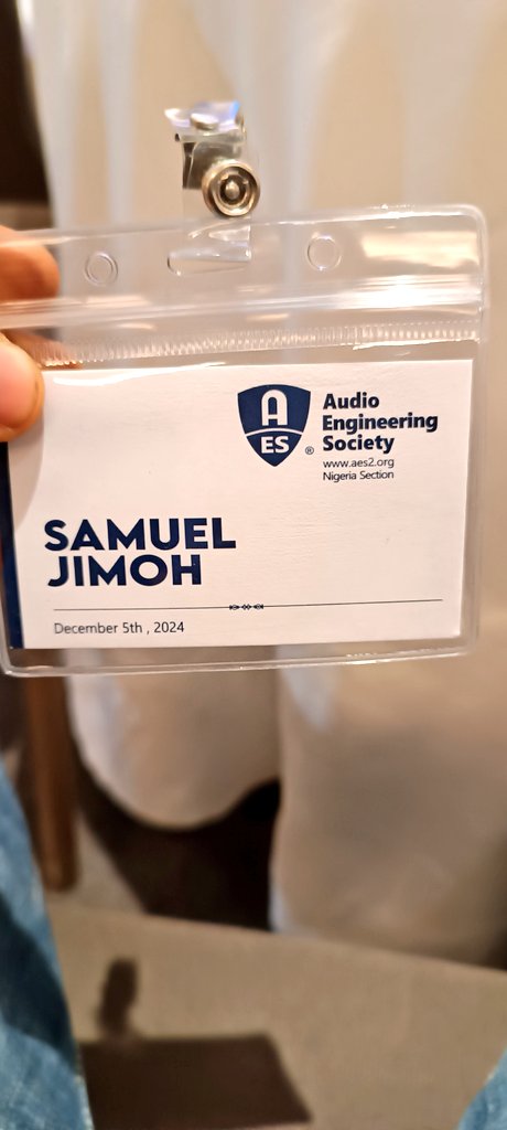 oluwa_samuel's tweet image. Honored to attend the @AESorg Nigeria section meeting with the President of the Audio Engineering Society. Engaging in insightful discussions and networking opportunities to further enhance industry collaborations and knowledge sharing.  #AESNigeria #AudioEngineering