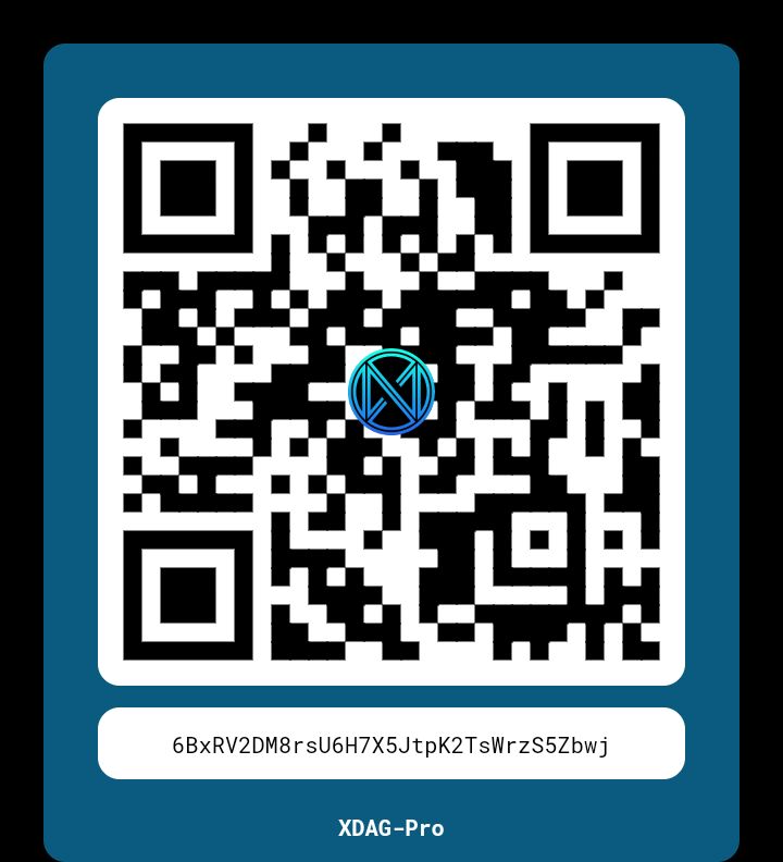 RomadonAndy's tweet photo. @XdagYm @XDAG_Community 6BxRV2DM8rsU6H7X5JtpK2TsWrzS5Zbwj https://t.co/IO2UnILc4W