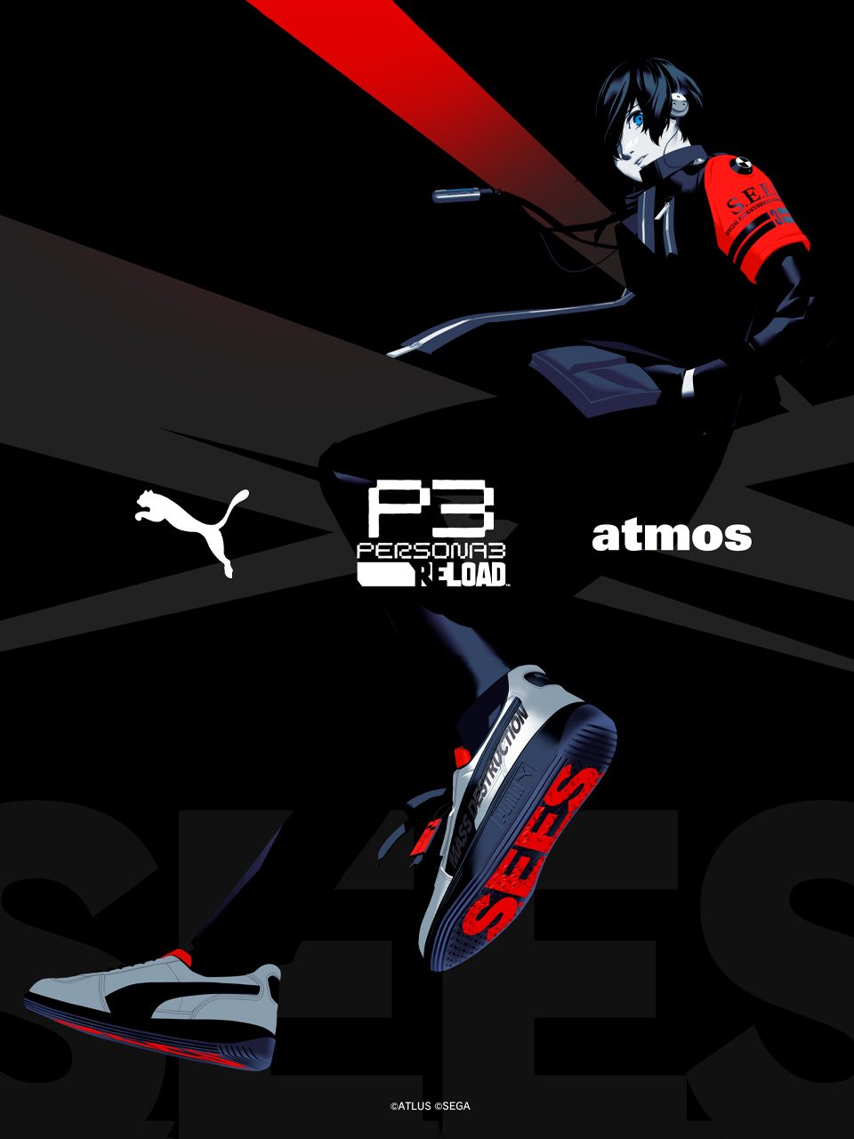 ペルソナ3リロード P3R atmos PUMA コラボ フーディー Tシャツ atmos on X: