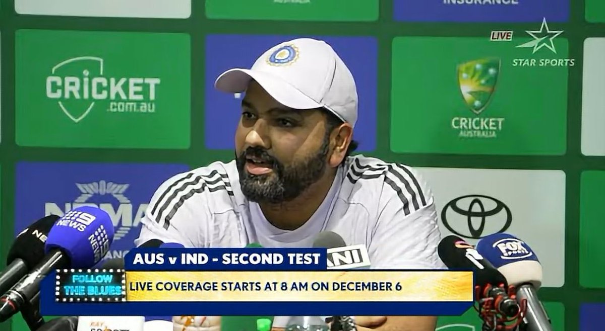 hareesh60837510's tweet photo. Breaking:

Rohit Sharma will bat in the middle order in 2nd Test !!

#GranHermano2025 #Pushpa2TheRule #Pushpa2TheRulereview #pedrichelle #BorderGavaskarTrophy #RalphLaurenTH https://t.co/IjY5O5FKa4