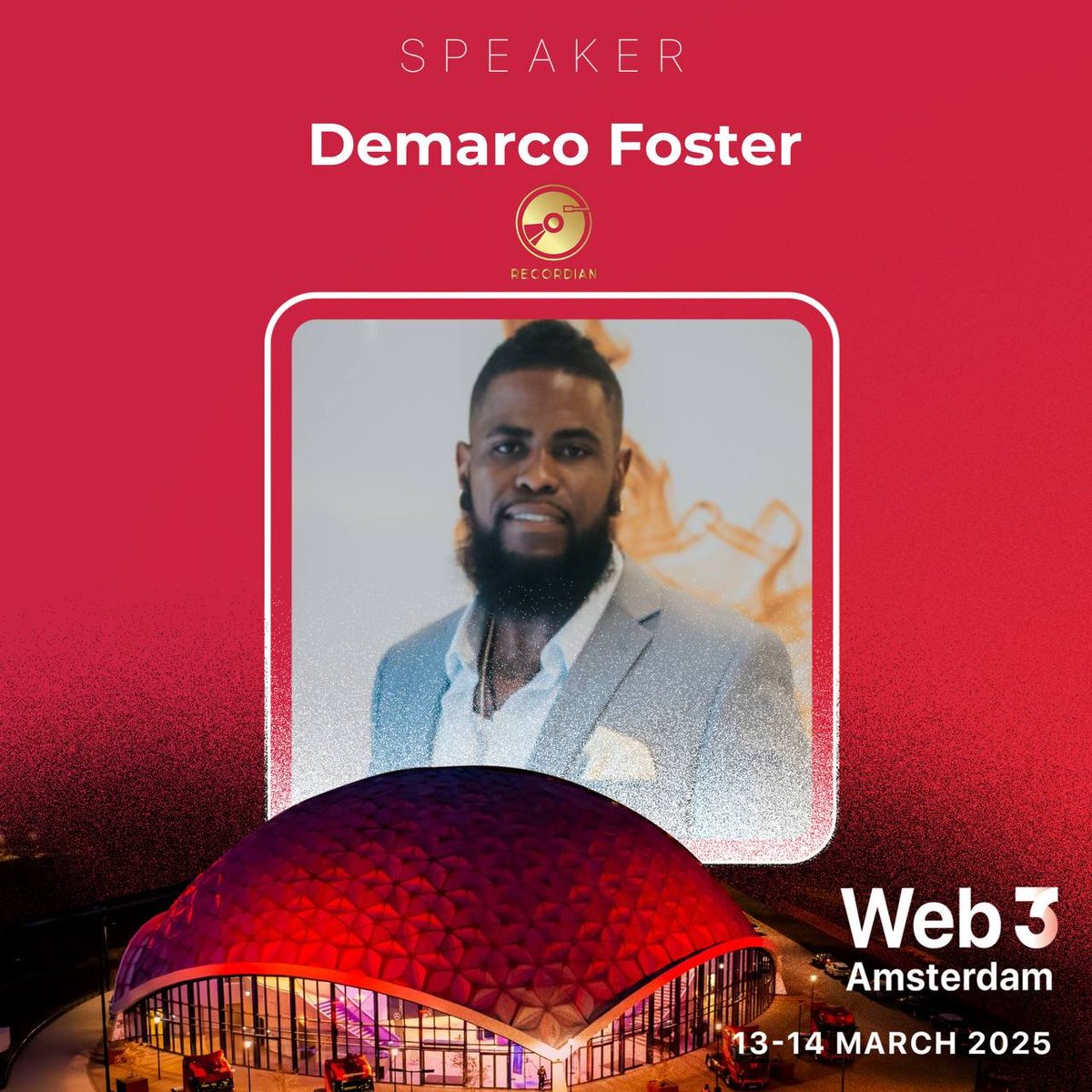 web3_warsaw's tweet photo. 📢 We’re thrilled to announce that @BLMG_FOS from @Recordian_Music will be joining us as a speaker at Web3 Amsterdam!

💡 Learn how a Web3 disruptor is rewriting the rules of the decentralized world.

🎟️ Grab your ticket with CODE: web3    
https://t.co/8wXC08AJpL https://t.co/tu2iWpiLap