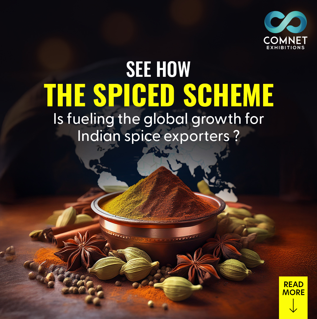 comnet_FandB's tweet photo. #IndustryUpdate: 🚀 ₹422.30 Cr SPICED scheme is a game-changer for Indian spice #exporters!  Focus: Value addition, tech innovation &amp; GI spice promotion. 

Time to take the lead ,visit now to seize global opportunities! 👉 https://t.co/WaMSGdzt01 

#comnet #b2bevent #expo https://t.co/9PdUdjvVCd