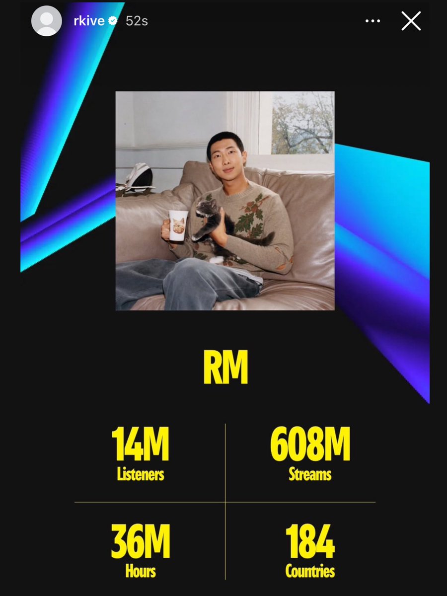 sevenrchive's tweet photo. NAMJOON POSTED HIS SPOTIFY WRAPPED FOR ARTISTS, SO PROUD 👏 https://t.co/3mkEfrhSJs