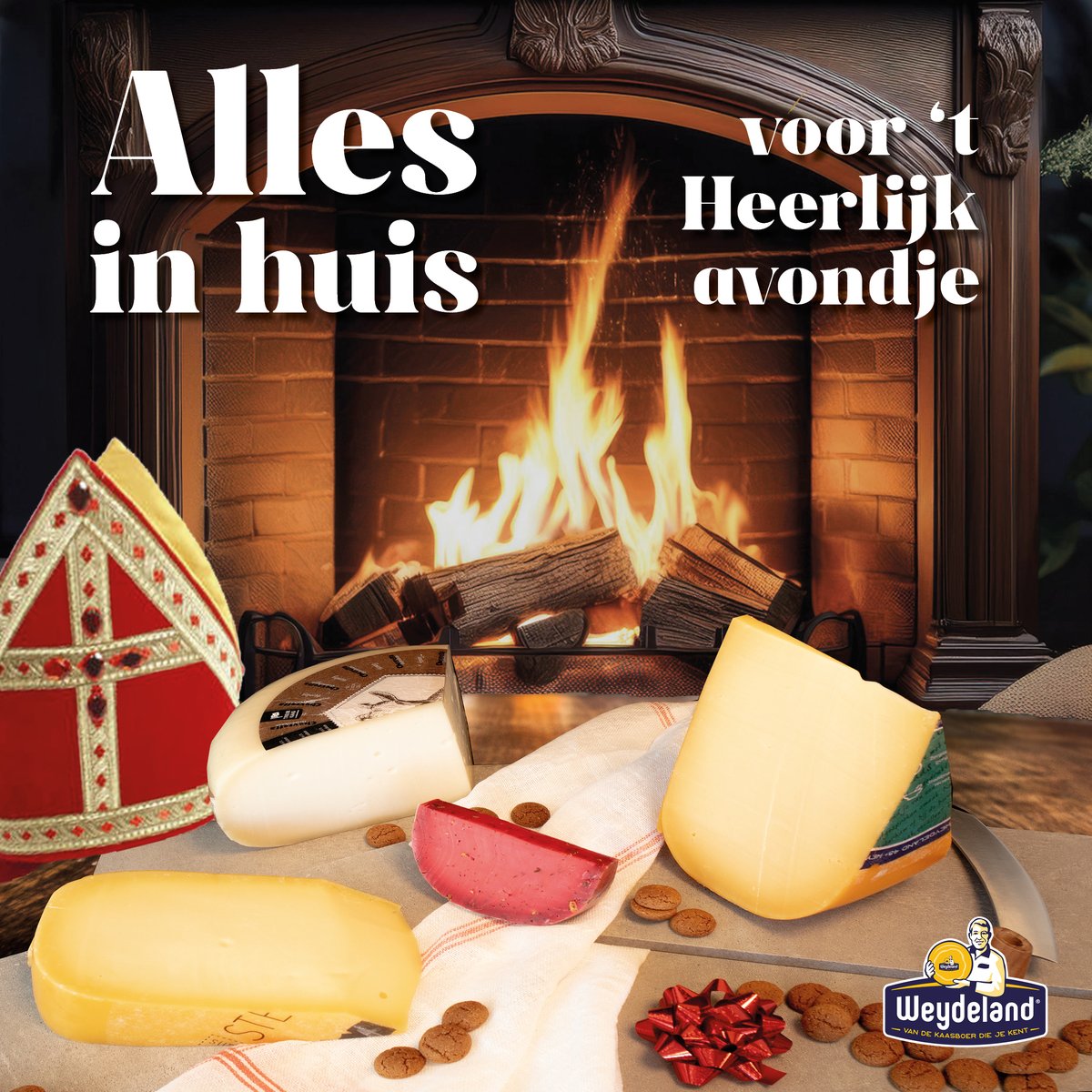 Vieren jullie vanavond ook pakjesavond? Haal dan nog snel alles in huis voor 't heerlijk avondje! Lekkere kaasjes, nootjes en meer voor een uitgebreide (Sinter)kaasborrelplank?! Alles is verkrijgbaar bij de kaasboer die je kent. #weydelandkaas #kaas #borrelplank #kaasplank