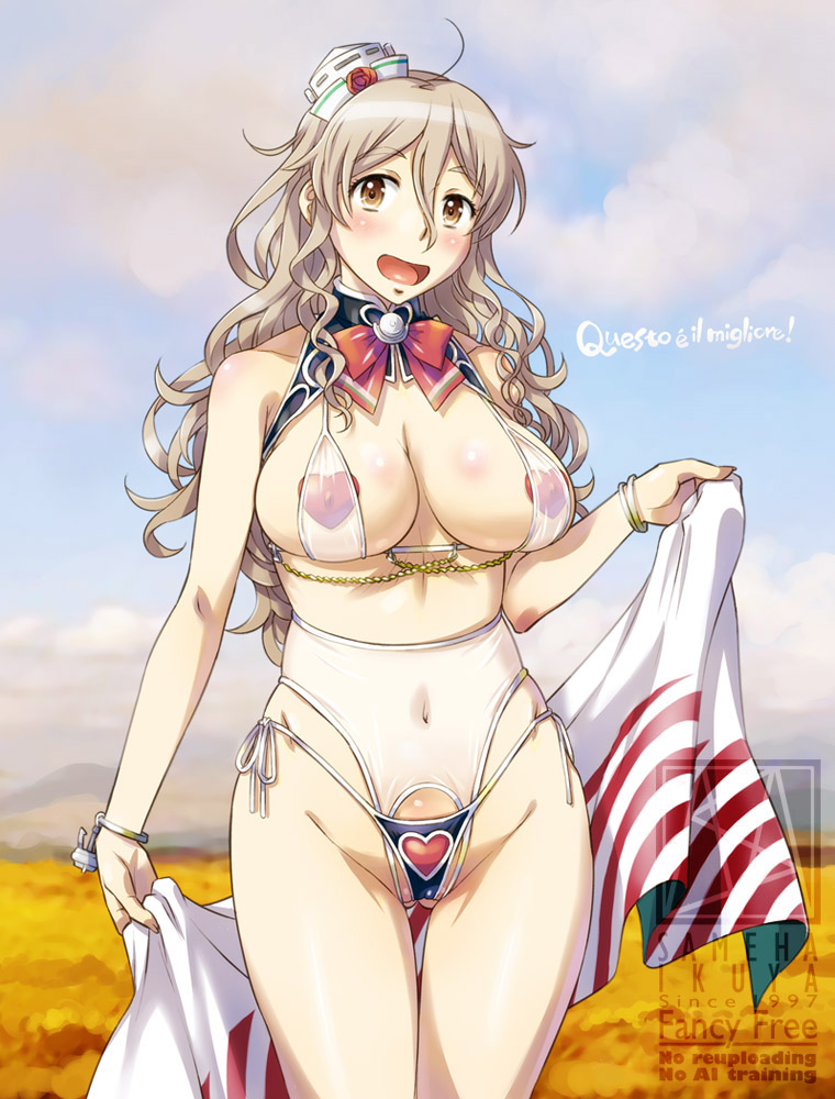 #艦これ #ポーラ #進水日 
誕生日です～飲むしかないです～(飲むな 