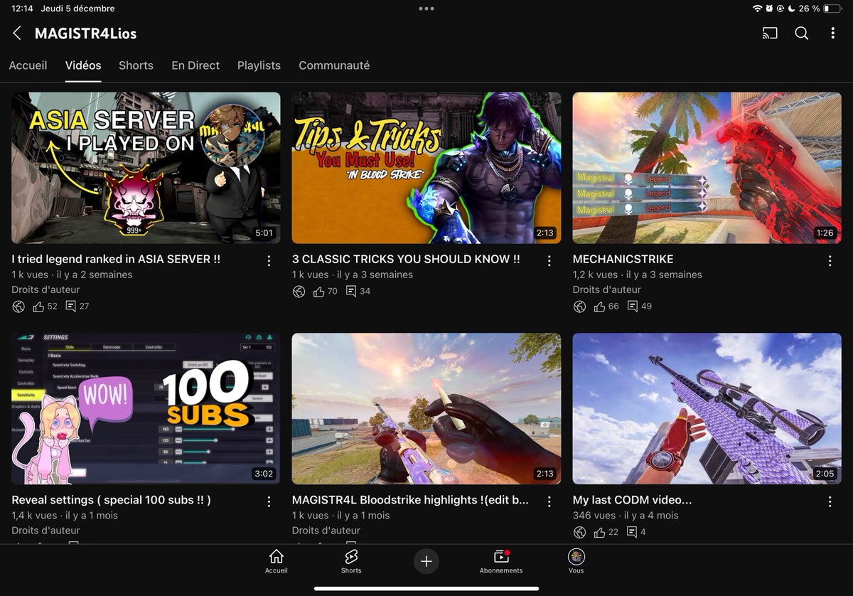 The last month was So fcking crazy for my YT Channel 
Thx U for Everything 🥹
#ROADto100k