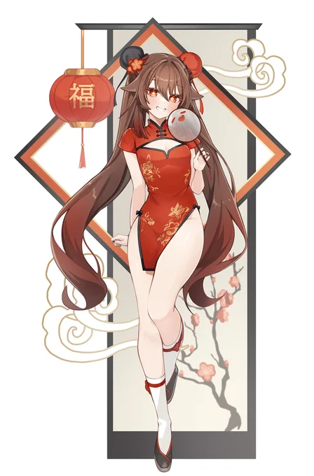 チャイナドレス胡桃#原神 #GenshinImpact 