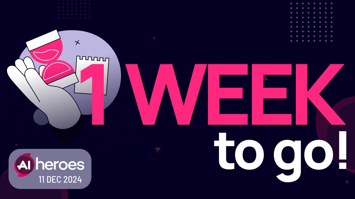Ai enthusiasts... the wait is almost over! 🚀
⏳ -6 days to Ai Heroes 2024

Are you ready for two days of inspiration, innovation, and connections with the Italian Ai Heroes community? 💡👥

📍 See you here: Museo dell'Automobile, Corso Unità d’Italia 40, Turin.
🗓 When: 11