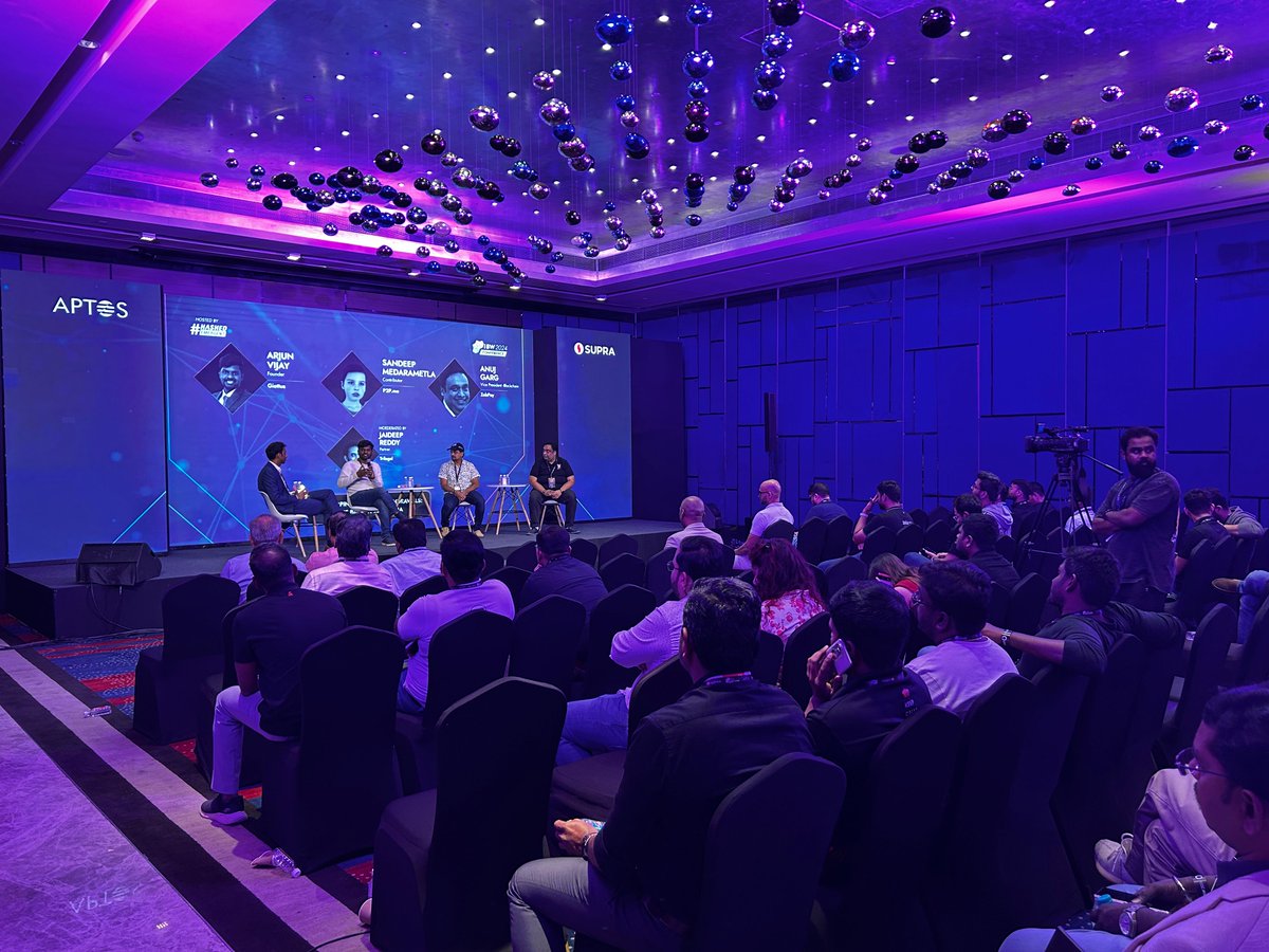 zebpay's tweet image. 🚀 Anuj Kumar Garg, Vice President - Blockchain, delivered an engaging session on P2P, Ramping, and Crypto Withdrawals at India Blockchain Week. Here are some glimpses of it!  

🚀 Stay tuned for more updates!  

#Blockchain #Crypto #IBW #IndiaBlockchainWeek #ZebPay