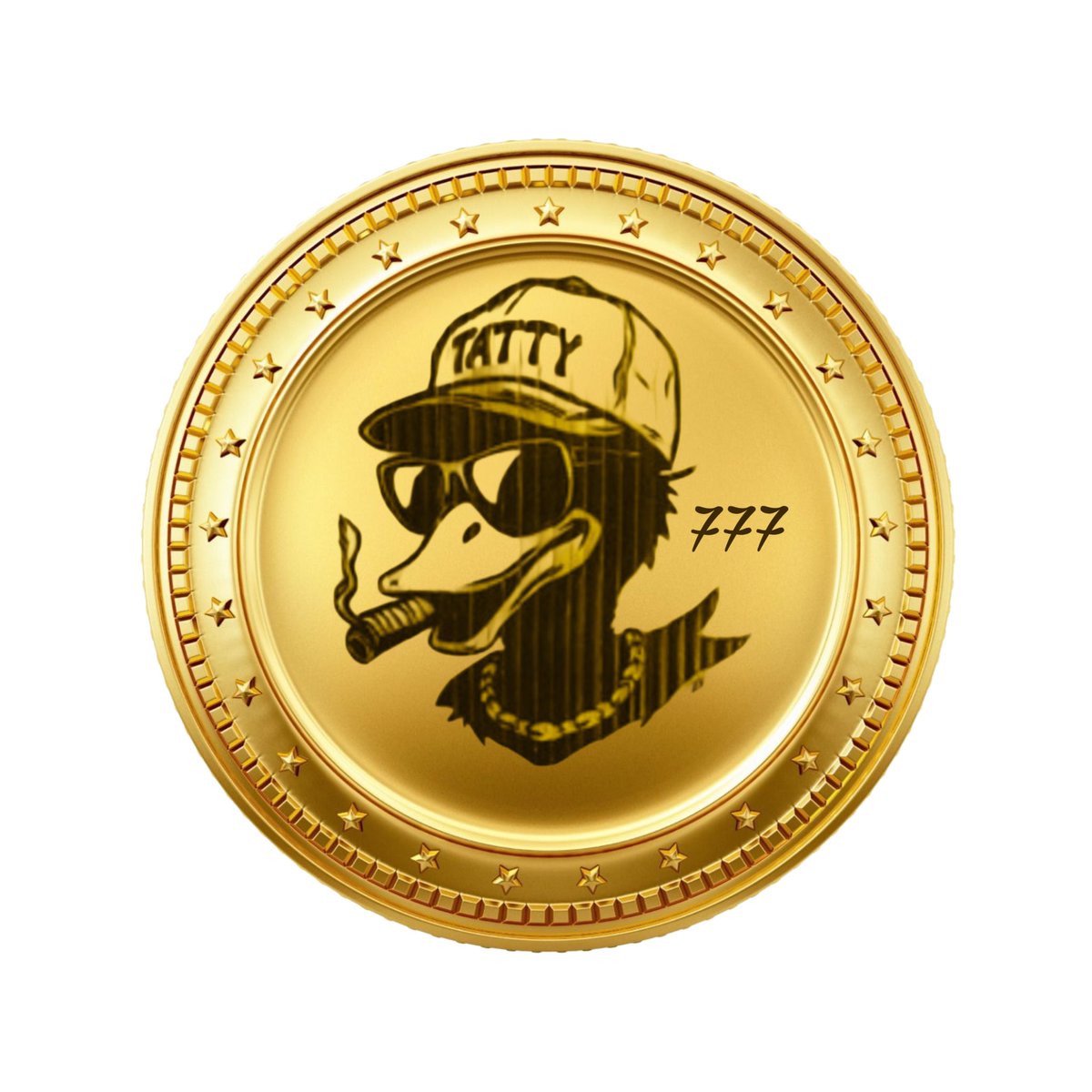 Here is our shiny gold,

TATTY cult logo for coin listings

across Dex, Cex and trending sites.

Hope you like guys 💫

TATTY is the new meta.