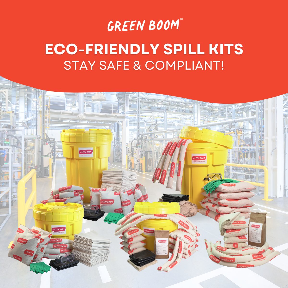 Did you know that OSHA requires employers to have spill containment solutions in place to ensure worker safety and environmental protection?

Whether you need eco-friendly sorbents, spill kits, or expert advice, Green Boom has your back. greenboom.com