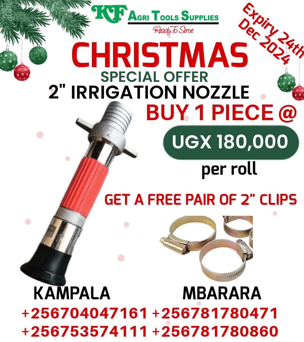 Hello farmers,We have Christmas 🌲 offers expiring on the 24th of December 2024.
