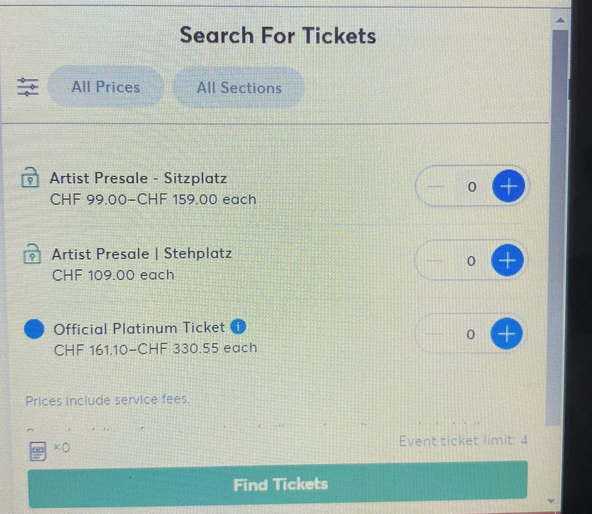 Sabrina Carpenter Short N’ Sweet Tour Zurich ticket prices