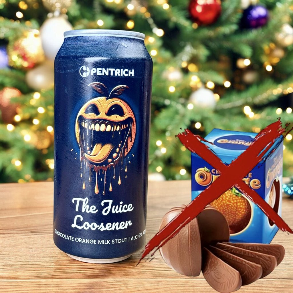 Move over Terry… There’s a new stocking filler in town this year 🍊🎄 

The Juice Loosener // 6% Chocolate Orange Milk Stout

One of six of this week’s ‘seasonal’ releases and part of your Xmas Packs for those of you that got your hand on one! 

It’s not Terry’s, it’s ours.