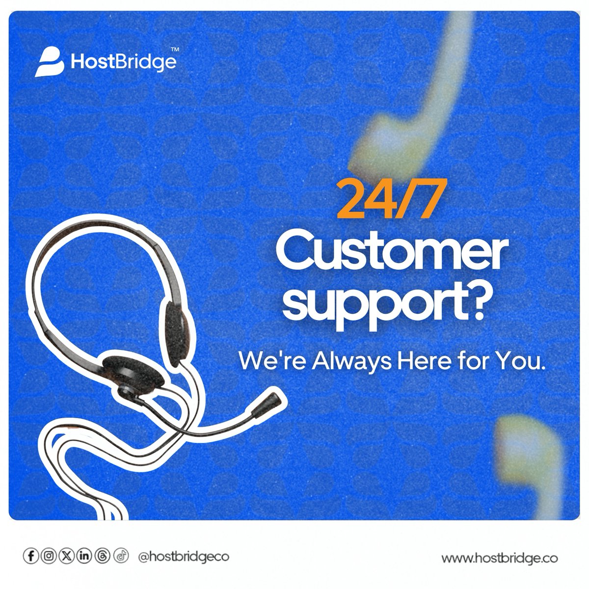 tryhostbridge's tweet photo. At HostBridge, we have you covered 24/7. Always available ✅. Send us a DM now

#HostBridge https://t.co/kMWdLP3ZCc