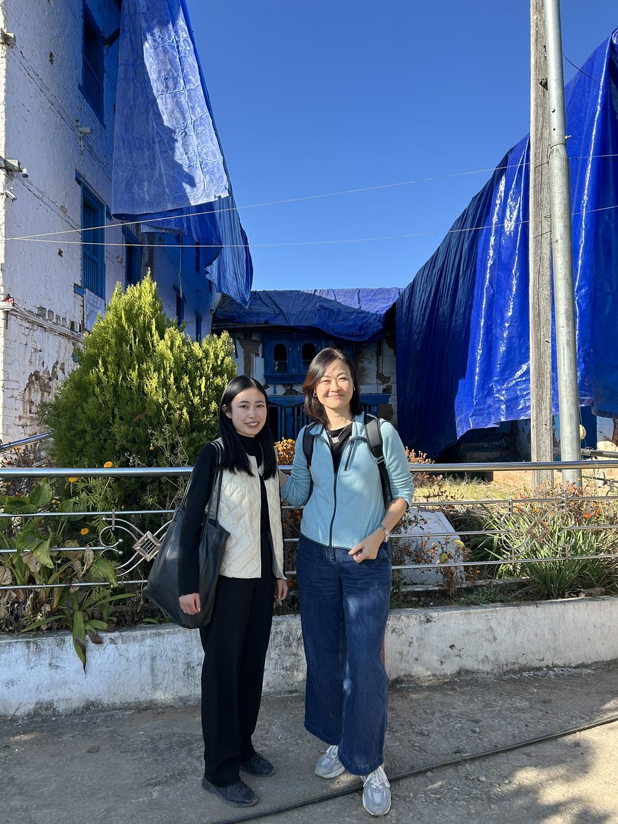 KyokoYokosuka's tweet photo. This #IVD2024 I am visiting Jajarkot, which was severely affected by the 2023 earthquake, with Maiko who works as @UNVolunteers in the post earthquake support provided by @MofaJapan_en . https://t.co/eh1cjDhGra