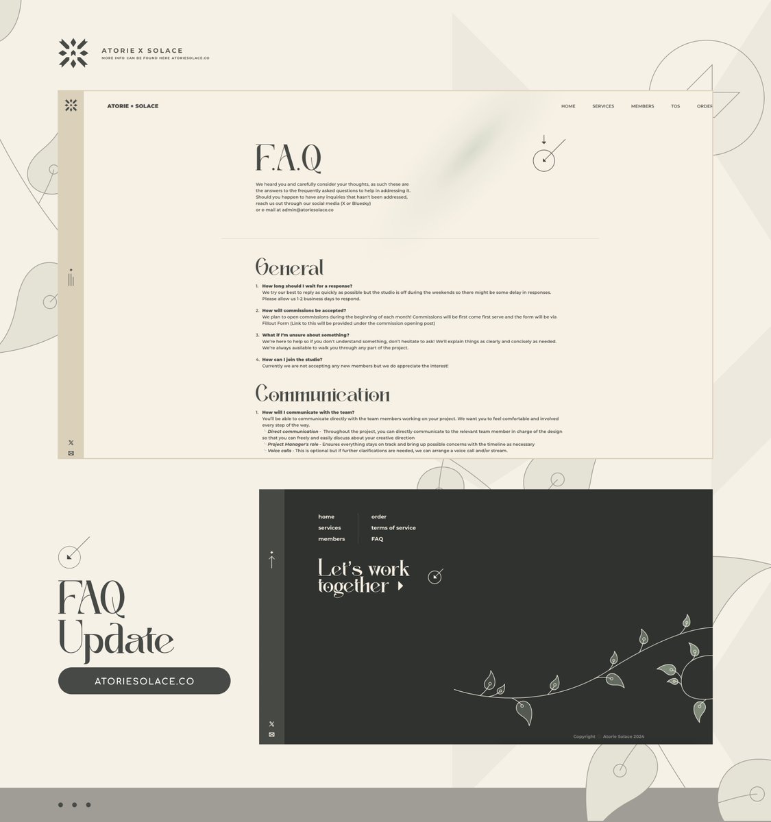 AtorieSolace's tweet photo. Hello Everyone! 

After hearing your feedback and talking with the team, we now have some important updates on our FAQ!
→ https://t.co/jTj5ziy41B https://t.co/FTJAZzZvqE