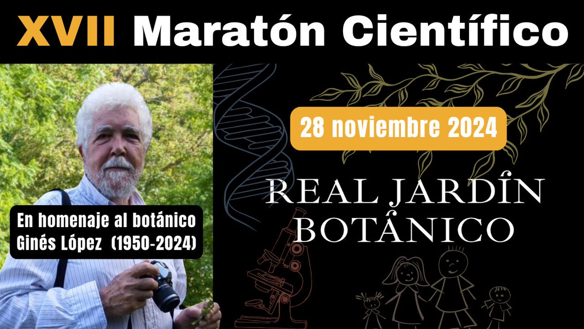 🎥 ¡Ya está disponible el video del XVII Maratón Científico 2024 del <a href="/RJBOTANICO/">REAL JARDÍN BOTÁNICO</a> <a href="/CSIC/">CSIC</a>! 🌱🔬
📌 Descubre las intervenciones sobre biodiversidad, conservación, jardinería, cultura científica ...
➡️ Mira el programa completo con capítulos interactivos aquí: youtu.be/MQXrPFnIaVY