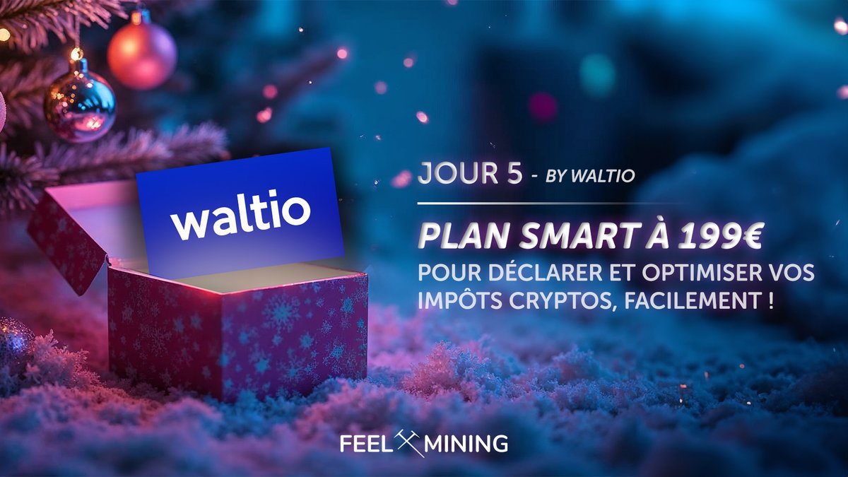 [5/25] - CALENDRIER DE L'AVENT 🎁

✨ Cette année, la déclaration fiscale s'annonce plus facile que jamais (du moins, pour celui qui remporte ce lot 👀) ! <a href="/Get_Waltio/">Waltio</a> vous offre un abonnement Smart d'une valeur de 199€ pour vous aider à déclarer et optimiser vos investissements
