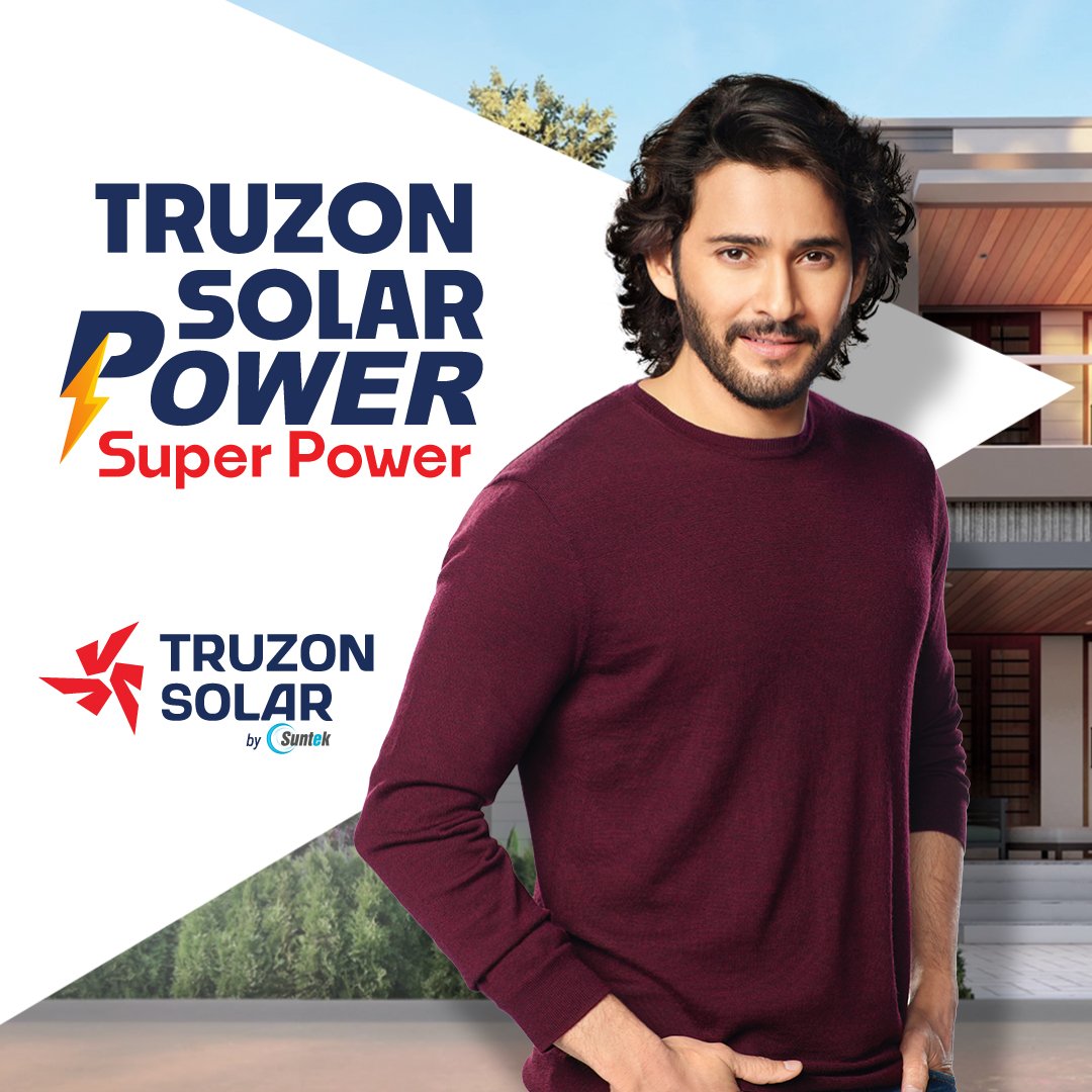 onlymaheshfans's tweet photo. SuperStar @urstrulyMahesh brings #TruZonSolar to power up a greener tomorrow. Together, Solar Power turns Super Power β‘βοΈπ
https://t.co/SBGNvEgo48
#TruZonSolar by SunTek #SolarPowerSuperPower
#MaheshBabu @AnilRavipudi @TruzonSolar https://t.co/YFkpVZwe4j