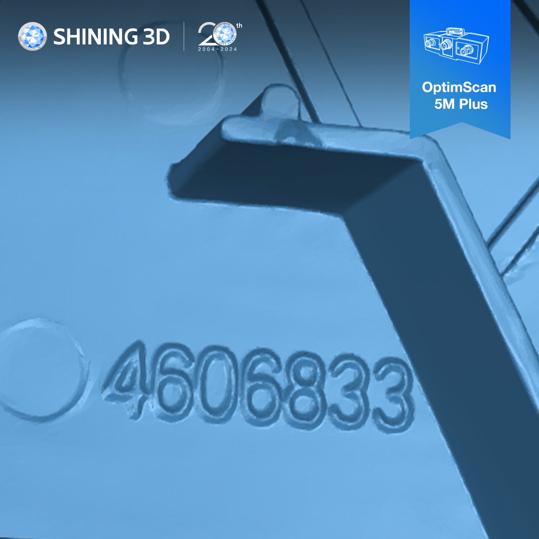 Shining3D's tweet image. 😯See how our OptimScan 5M Plus captures a round plastic part with remarkable accuracy—even picking up the smallest digits on the surface! 
📏Explore the data here: hubs.ly/Q02-vrQ40
-#3DScanning #shining3d #QualityData